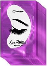 Hydrogel-Pflaster für Wimpernverlängerungen - Clavier Eye Patches Hydrogel Purple  — Bild N1
