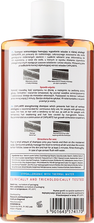 Stärkendes Shampoo gegen Haarausfall - Dermedic Capilarte Shampoo — Bild N2