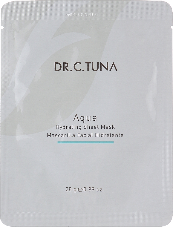 Feuchtigkeitsspendende Tuchmaske für das Gesicht - Farmasi Dr. C. Tuna Aqua Hydrating Sheet Mask — Bild N1