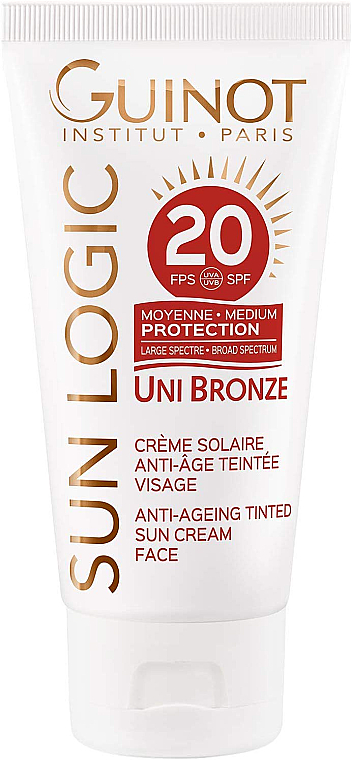 Anti-Aging Sonnenschutzcreme für das Gesicht SPF20 - Guinot Sun Logic Uni Bronze Anti-Ageing Tinted SPF20 — Bild N1