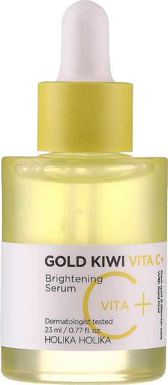 Gesichtspflegeset - Holika Holika Gold Kiwi Vita C+ Brightening Serum Special Set (Gesichtsserum 45ml + Gesichtsserum 23ml + Wattepads 5 St.) — Bild N2