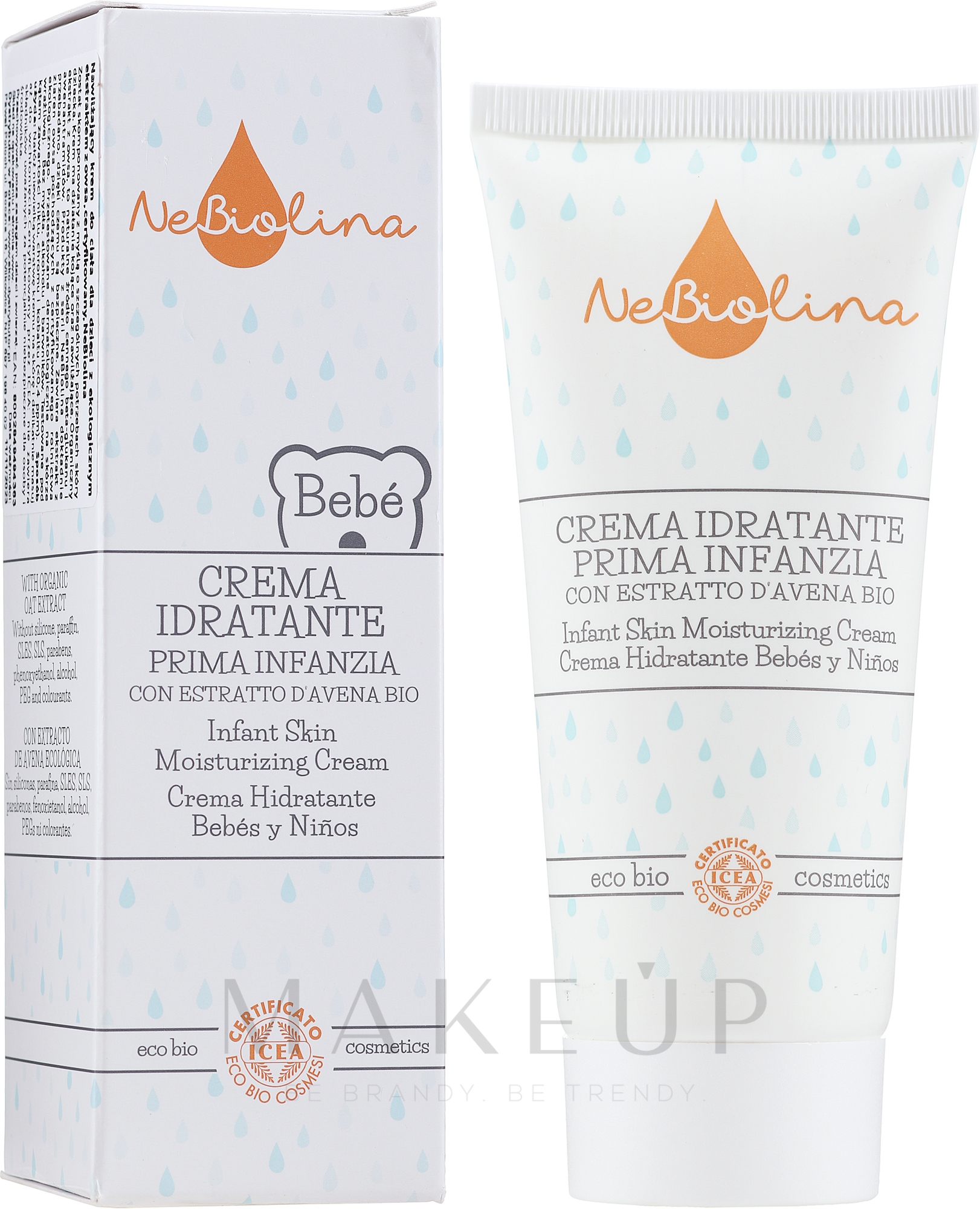 Feuchtigkeitscreme für Babys und Kinder - NeBiolina Baby Infant Skin Moisturizing Cream — Bild 100 ml
