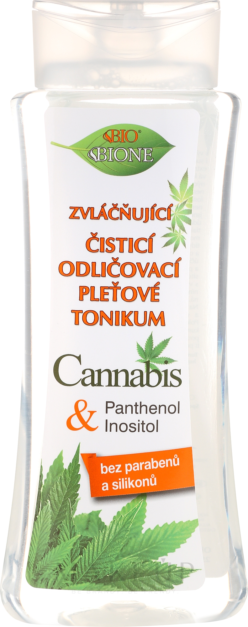 Beruhigendes Gesichtswasser mit Hanföl - Bione Cosmetics Cannabis Tonic — Bild 255 ml