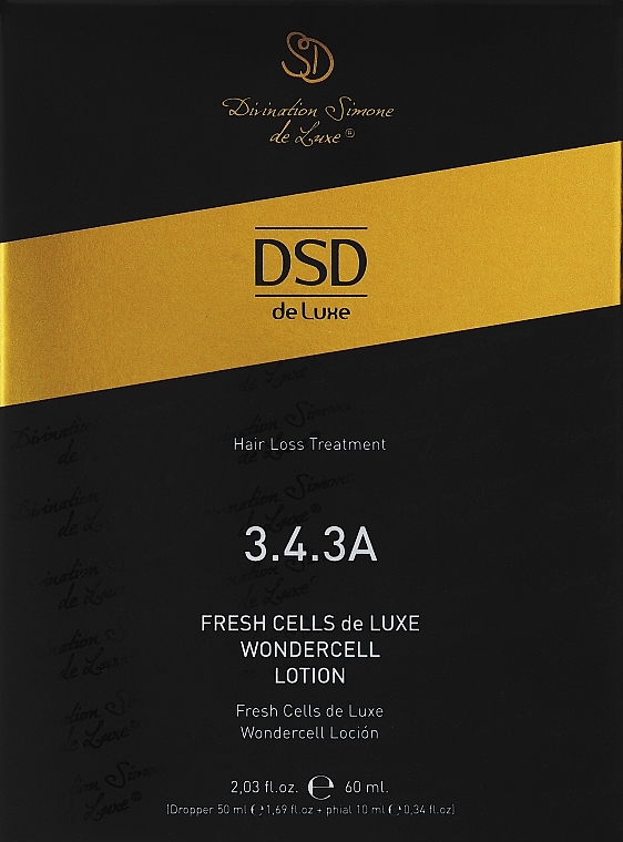 Lotion gegen Haarausfall und zum Wachstum № 3.4.3A - Divination Simone De Luxe Fresh Cells De Luxe Wondercell Lotion