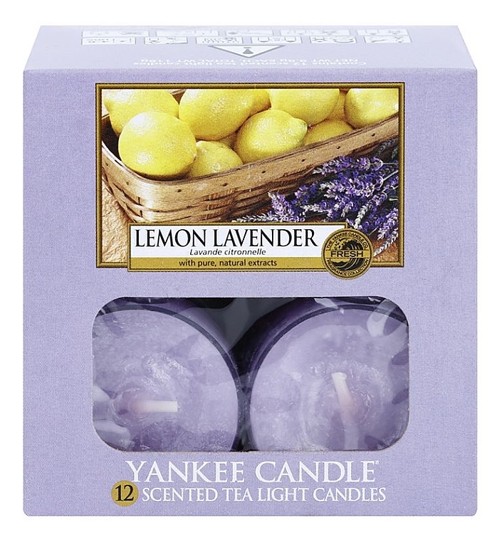 Teelichter Lemon Lavender - Yankee Candle Lemon Lavender Tea Light Candles — Bild N2