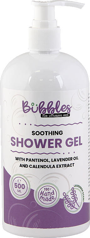 Beruhigendes Duschgel für Kinder mit Panthenol, Lavendelöl und Ringelblumenextrakt - Bubbles Soothing Shower Gel — Bild N1