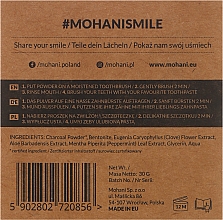 100% Natürliches aufhellendes Zahnpulver mit Holzkohle - Mohani Smile Teeth Whitening Charcoal Powder — Foto N3