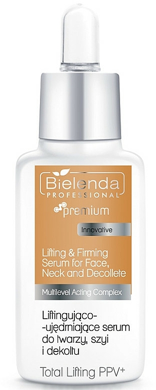 Straffendes Serum für Gesicht, Hals und Dekolleté - Bielenda Professional Premium Total Lifting PPV+ Serum — Bild N1