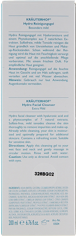 Hydrogel für das Gesicht mit Phytokomplex und Hyaluronsäure - Krauterhof Hyaluron Phytocomplex Hydrogel — Bild N4