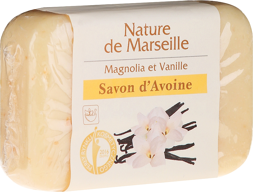 Haferseife mit Vanille und Magnolia - Nature de Marseille Soap — Bild N1