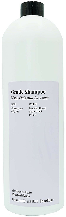 Sanftes Shampoo mit Lavendelblüte und Haferextrakt - Farmavita Back Bar No3 Gentle Shampoo Oats And Lavender — Bild N2