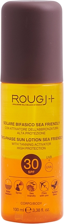 Zweiphasige Bräunungslotion SPF 30 - Rougj+ Two-Phase Sun Lotion High Protection With Tanning Activator SPF 30 — Bild N1