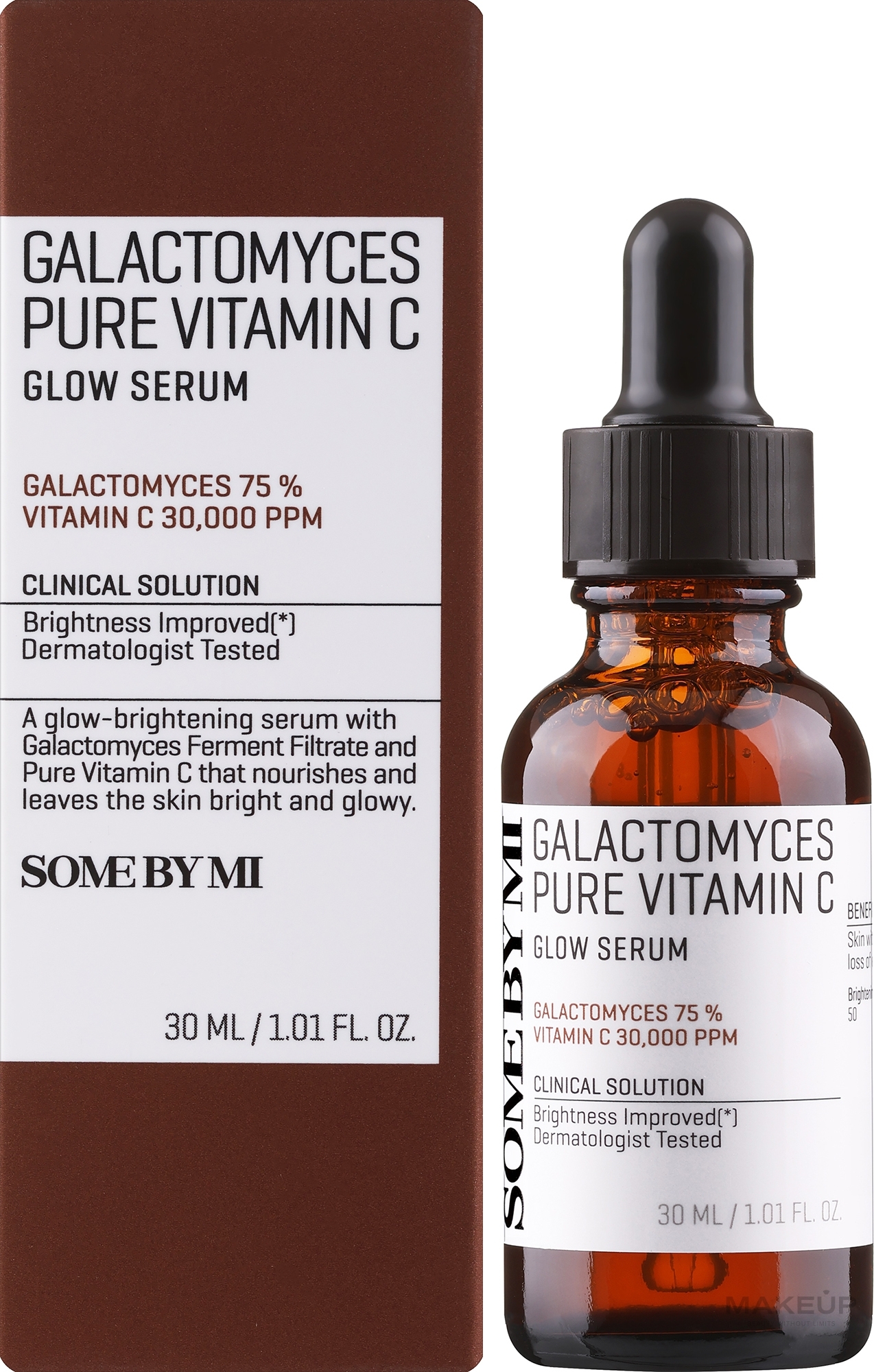 Feuchtigkeitsspendendes und glättendes Gesichtsserum mit Vitamin C - Some By Mi Galactomyces Pure Vitamin C Glow Serum — Bild 30 ml