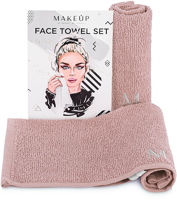Reiseset Gesichtstücher MakeTravel beige - Makeup Face Towel Set