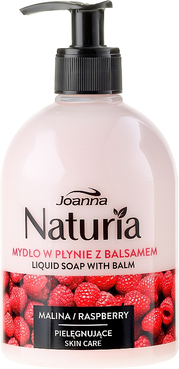 Flüssigseife mit Himbeerextrakt - Joanna Naturia Raspberry Liquid Soap — Foto N2