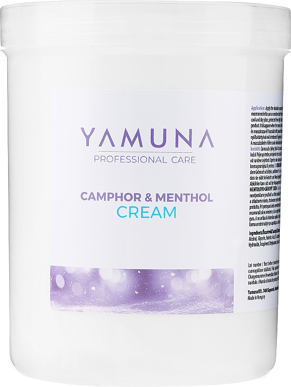 Beruhigende Körpermassagecreme mit Kampfer und Menthol - Yamuna Camphoros Mentolos Cream — Bild N1