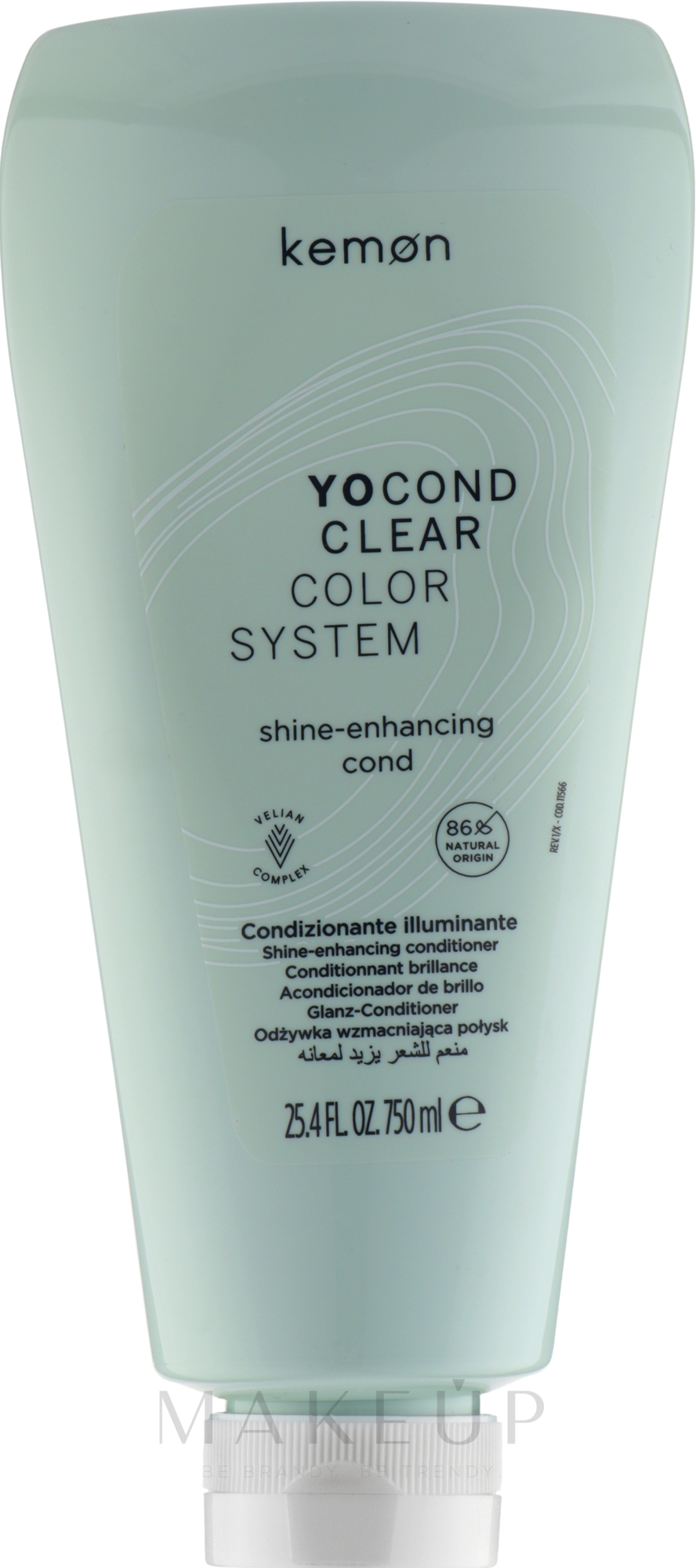 Haarspülung für mehr Glanz - Kemon Yo Cond Color System Clear — Bild 750 ml