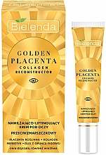 Düfte, Parfümerie und Kosmetik Straffende Augencreme mit pflanzlicher Plazenta und Opuntienöl - Bielenda Golden Placenta Collagen Reconstructor