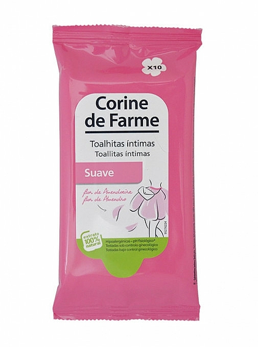 Intimhygienetücher 10 St. - Corine De Farme Intimate Soft Wipes — Bild N1
