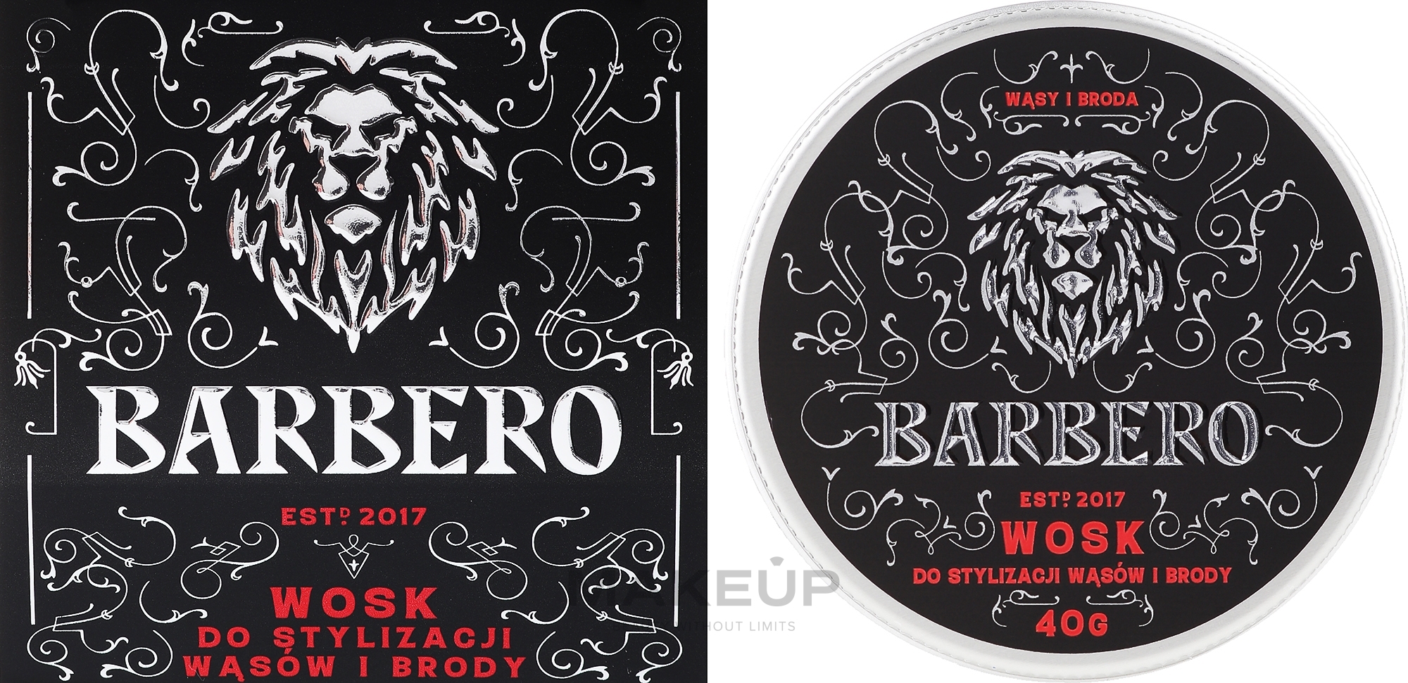 Bart- und Schnurrbartwachs - Barbero Beard Care Wax — Bild 40 g