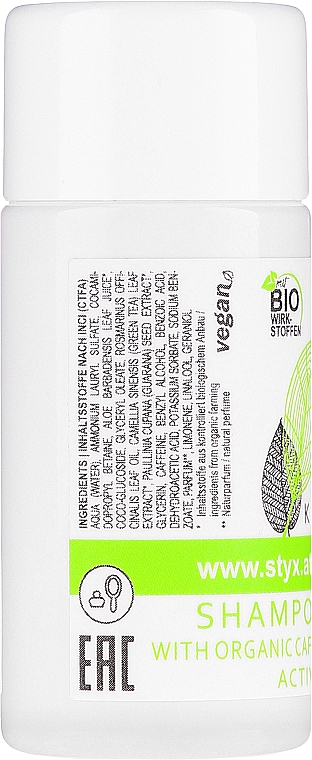 Kräftigendes und aufbauendes Shampoo mit Bio Koffein zum Haarwachstum - Styx Naturcosmetic — Foto N2