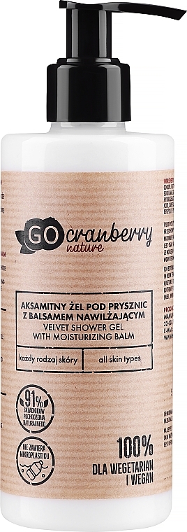 Feuchtigkeitsspendende und sanfte Duschcreme - GoCranberry — Bild N1