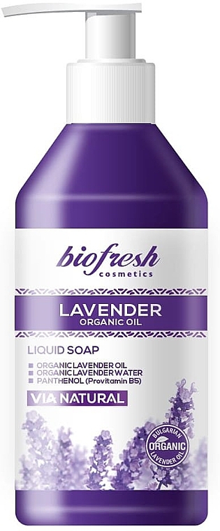 Flüssigseife - BioFresh Lavender Organic Liquid Soap  — Bild N1