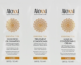 Düfte, Parfümerie und Kosmetik Set - Aloxxi Essential 7 Oil (cond/14.2ml + h/cr/14.2ml + sh/14.2ml)