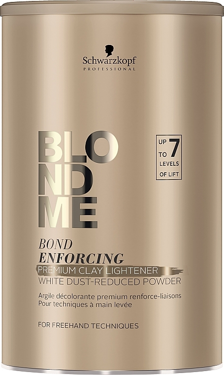 Aufhellende Tonerde bis zu 7 Stufen - Schwarzkopf Professional BlondMe Bond Enforcing Clay Lightener 7+ — Bild N1