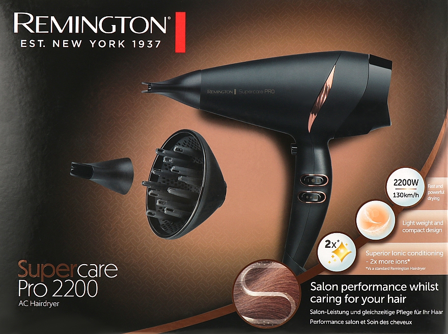 Haartrockner - Remington AC7200W PRO 2200 AC Black — Bild N2