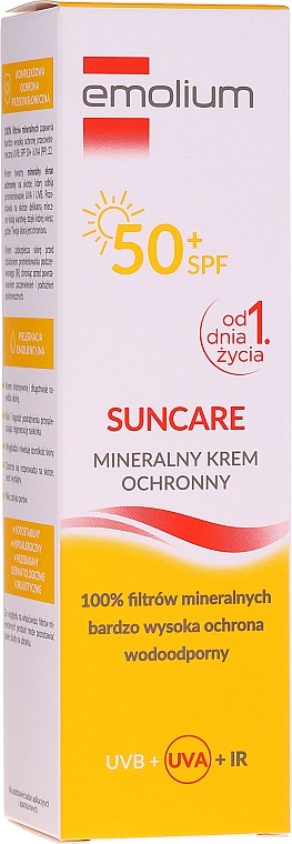 Mineralische Sonnenschutzcreme für Kinder und Babys SPF 50+ - Emolium Suncare Cream Mineral SPF 50+ — Bild N1
