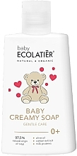 Düfte, Parfümerie und Kosmetik Sanfte Creme-Seife für Babys mit Olivenöl, Baumwollextrakt und Milchproteinen - Ecolatier Baby Creamy Soap