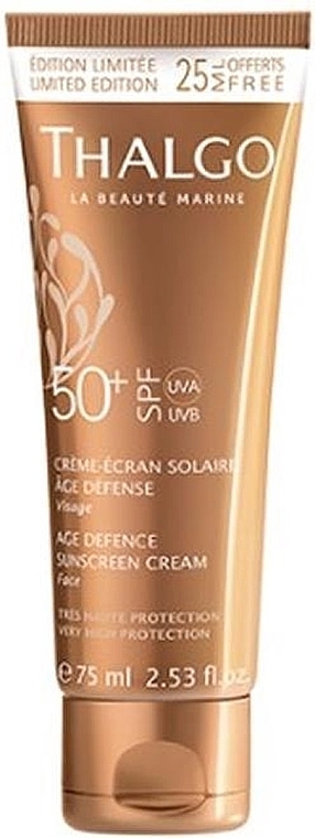 Anti-Aging Sonnenschutzcreme für das Gesicht SPF 50+ - Thalgo Age Defence Sunscreen Cream SPF 50 — Bild N3