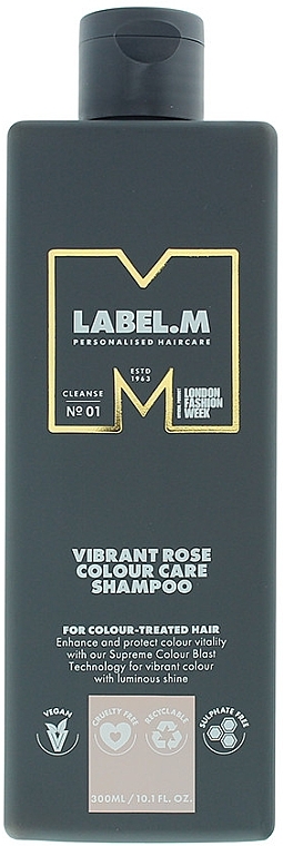 Shampoo für coloriertes Haar - Label.m Vibrant Rose Colour Care Shampoo — Bild N1