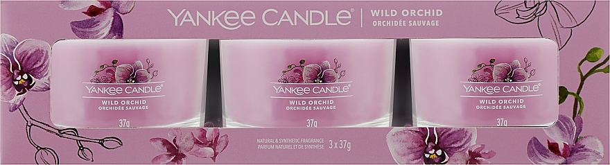 Duftkerzen-Set Wilde Orchidee - Yankee Candle Wild Orchid (candle/3x37g) — Bild N1