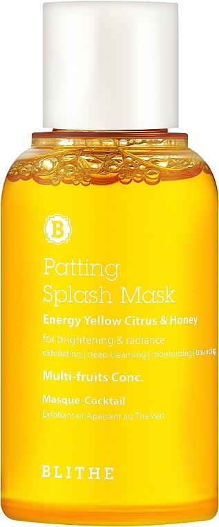 Wohltuende Gesichtsmaske mit Milchsäure und Fruchtextrakten - Blithe Energy Yellow Citrus and Honey Patting Splash Mask — Bild N3