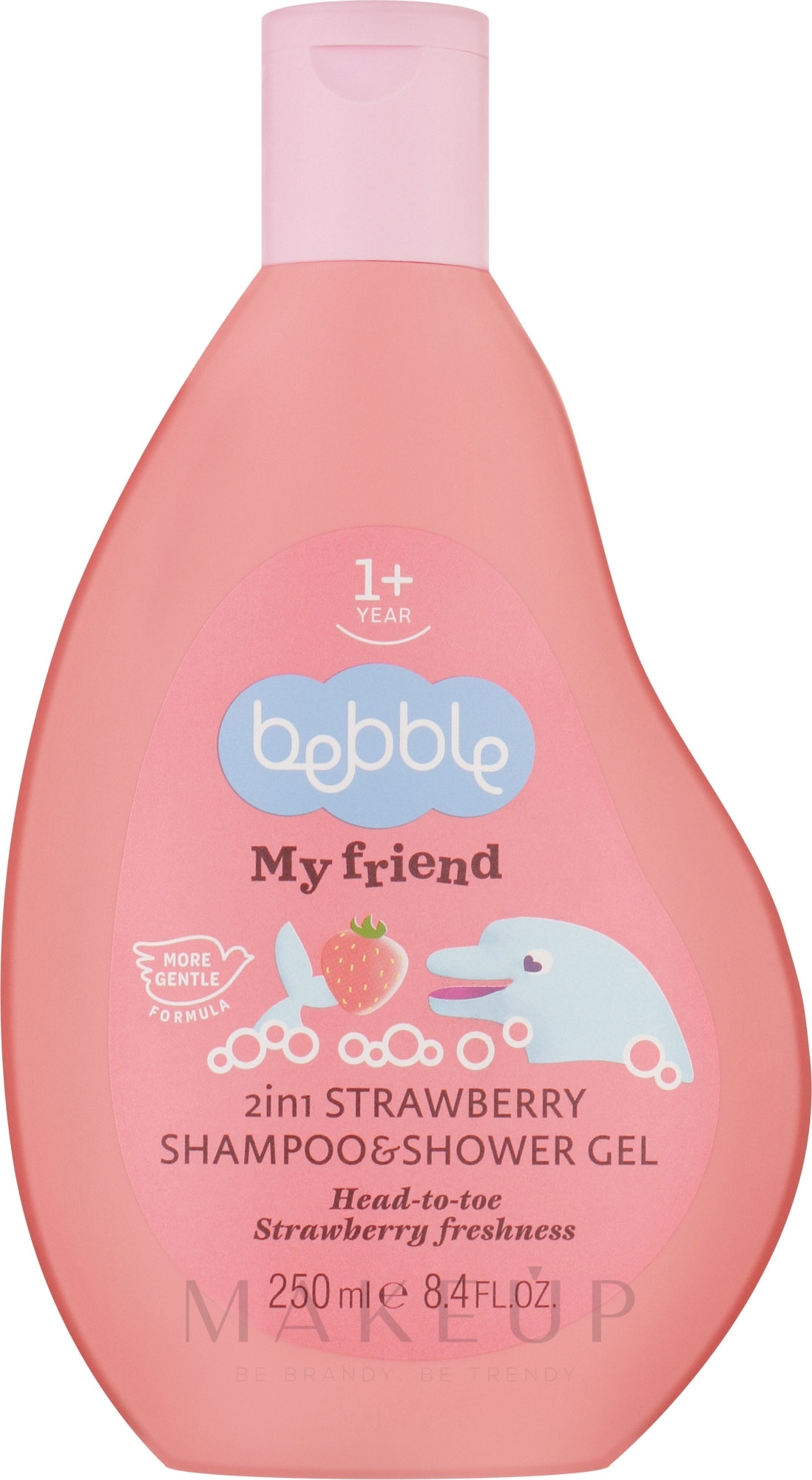 Baby Shampoo-Duschgel mit Erdbeergeschmack - Bebble My Friend Shampoo & Shower Gel 2 In 1 Strawberry — Bild 250 ml