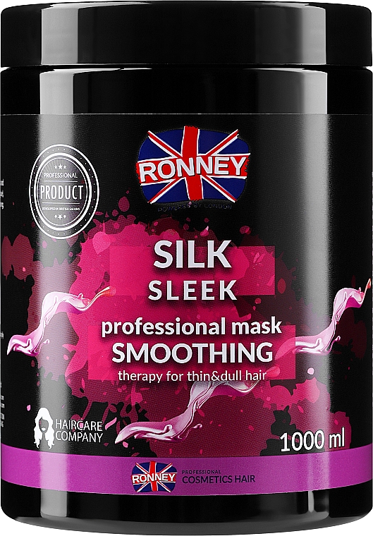 Haarmaske mit Seidenproteinen - Ronney Professional Silk Sleek Smoothing Mask — Bild N3