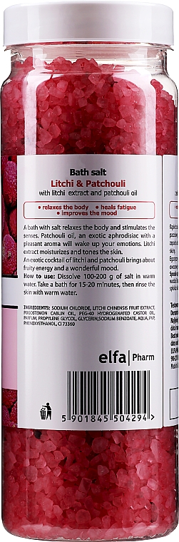 Badesalz mit Litschi-Extrakt und Patschuliöl - Fresh Juice Litchi & Patchouli — Bild N2