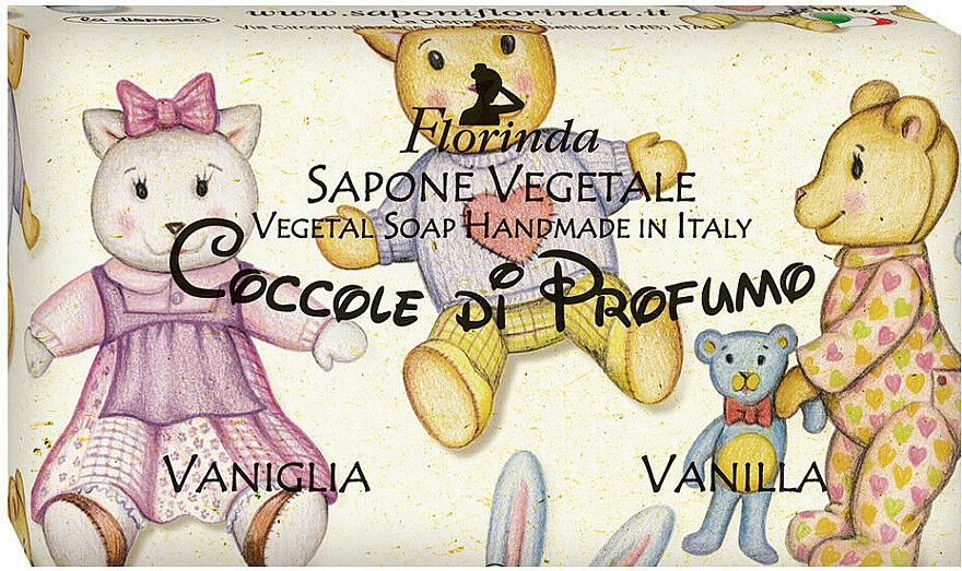 Naturseife Vanille - Florinda Sapone Vegetale Vegetal Soap Vanilla — Bild N1