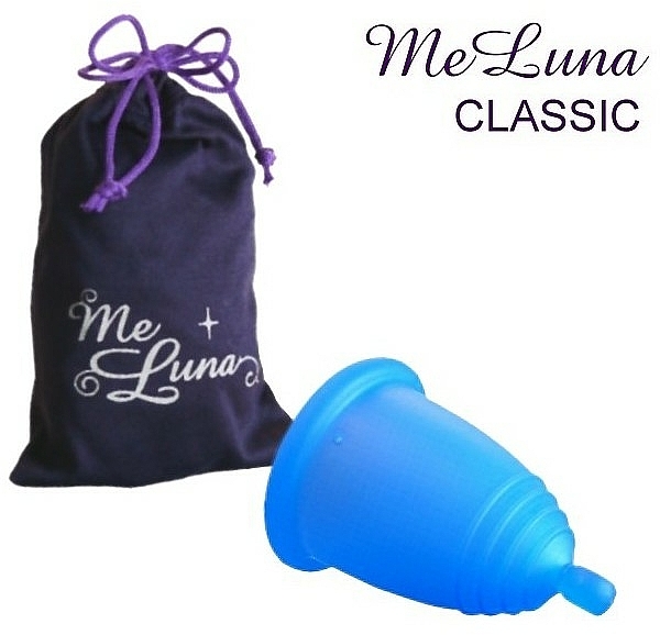 Menstruationstasse Größe L blau - MeLuna Classic Menstrual Cup Ball — Bild N1