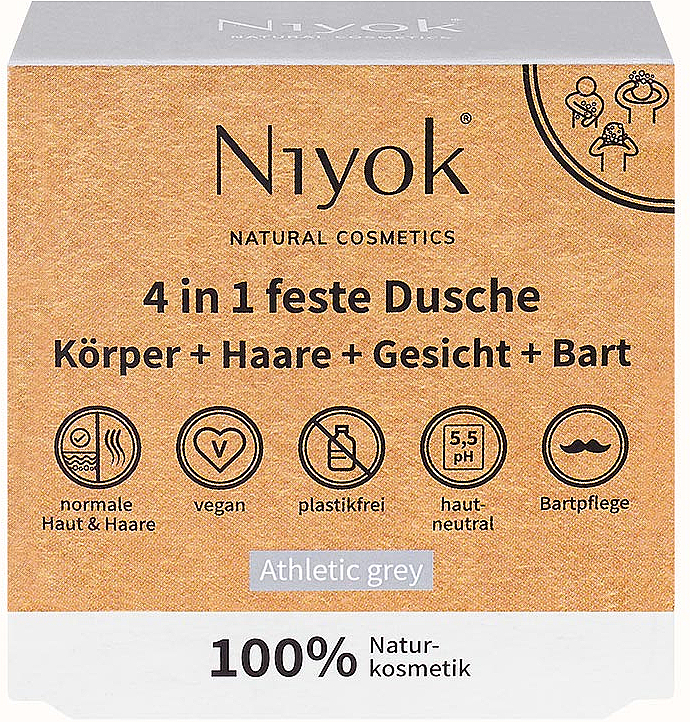 Seife für Körper, Haare und Bart - Niyok 4in1 — Bild N1