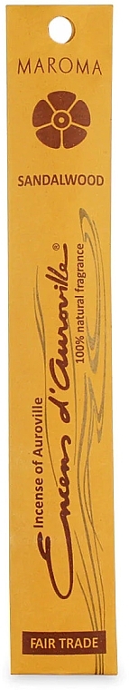 Räucherstäbchen Sandalenbaum - Maroma Encens d'Auroville Stick Incense Sandalwood — Bild N1