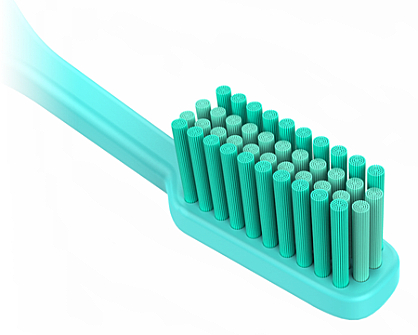 Zahnbürste mit austauschbarem Kopf mittel türkis - TIO Toothbrush Medium — Bild N2