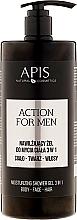 3in1 Feuchtigkeitsspendendes Duschgel für Haar, Gesicht und Körper - APIS Professional Action For Men — Bild N3