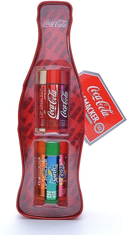 Lippenbalsam-Set "Coca-Cola" - Lip Smacker Coca-Cola Mix (Lippenbalsam/6x4g) — Bild N2