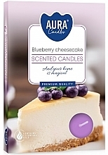 Teekerzen-Set Blaubeer-Käsekuchen - Bispol Blueberry Cheesecake Scented Candles — Bild N1
