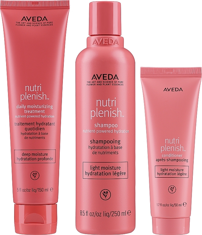 Haarernährungsset - Aveda Nutriplenish Set (Shampoo 250ml + Conditioner 50ml + Haarbehandlung 150ml) — Bild N2