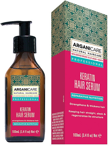 Pflegendes Haarserum mit Keratin - Arganicare Keratin Repairing Hair Serum