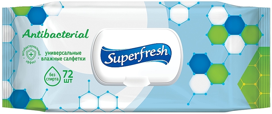 Antibakterielle Feuchttücher 72 St. - Superfresh — Bild N1